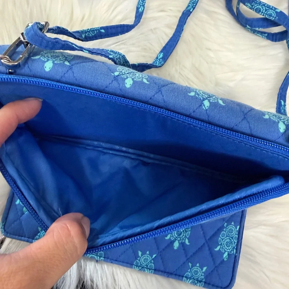 Vera Bradley - Turtle Print‎ Quilted Crossbody Wallet Purse